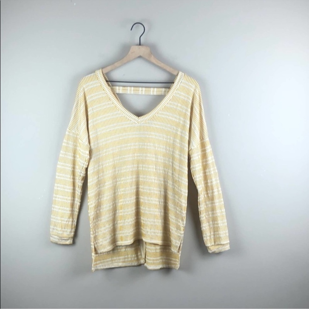 Daytrip Yellow Open Back Lace Up Top (Large)